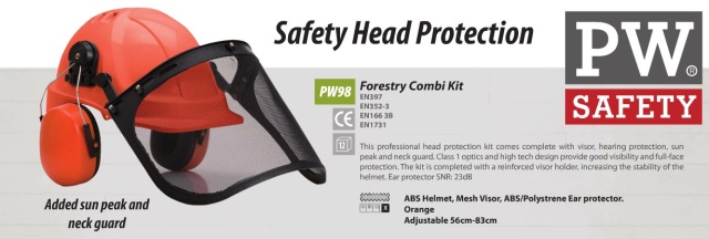 PW98 Chainsaw Head Protection